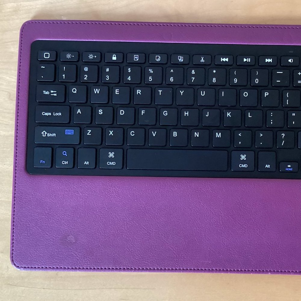 Plum Purple Tablet/ipad 9.7 Bluetooth Keyboard 8.5" by 12"